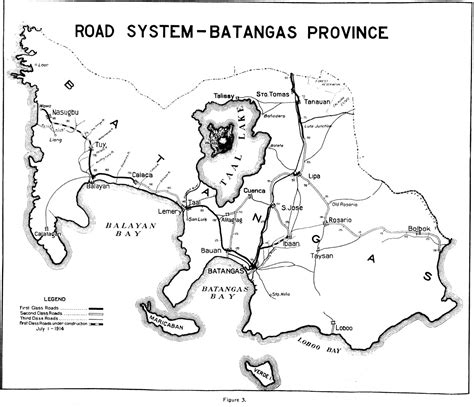 Detailed Road Map of Batangas .
